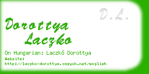 dorottya laczko business card